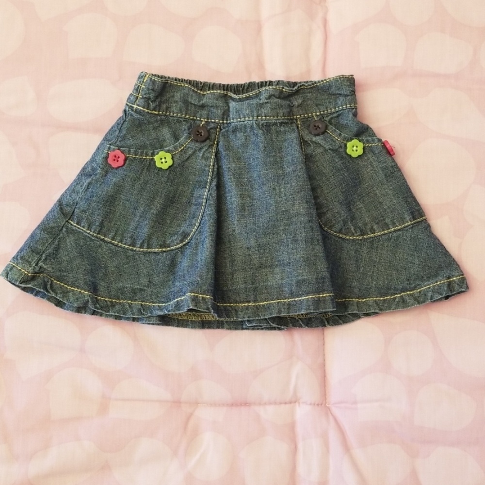 Crazy 8 Baby Girl Denim Skirt Size 6-12 months